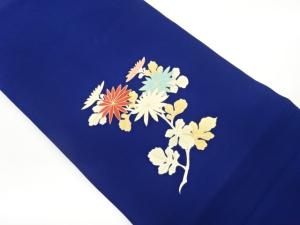 塩瀬金彩菊模様名古屋帯